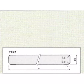 2252 FC (12qz) 4200*800*28mm asztallap Bianco/Fehér