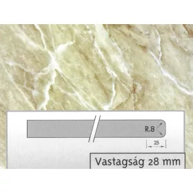 3170 TF 4200*600*28mm munkalap Salome Beige