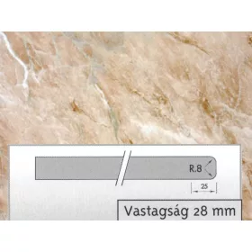 4854 GL 4200*600*28mm munkalap Barna Márvány