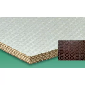   9mm csúszásmentesített hexa 1250*2500 Rétegeltlemez, barna/natur hatszögletű m