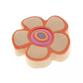 H149-44 RU3 sárga virág gomb fogantyú,gumi