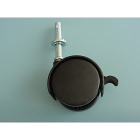   9609 fékezős hüvelyes bútorgörgő átm:50mm teherbírás: 40 kg