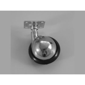   151.055 talpas króm bútorgörgő 55mm  teherbírás 35kg fém-gumi