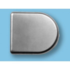 Üvegajtó pánt takaró mini matt ezüst Salice