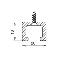   Harmónika ajtó vezető sín fekete F1gfa3 vezetö sín fekete 1180mm