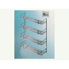 PAA04 négyrészes polc króm fémrács