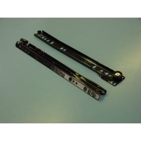 350mm olasz önbehúzós fekete fiókcsúszó görgős 25kg