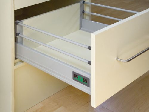 Fds-df d szürke 450mm duplafalu fiókoldal, 40kg