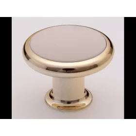 SM391-34 MT3K10 arany-fehér gomb müa. fogantyú