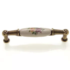 M01.01.01.04 szín.virágok-antik bronz por. fogantyú