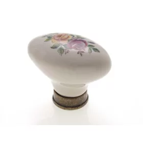 P01.01.01.04 szín.virágok-antik bronz por. fogantyú