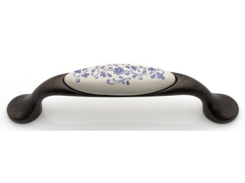 M10.01.90.B1G C BRONZ-KÉK MOT 96 porcelán