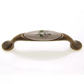 M10.01.20.04 zöld vir.-antik bronz por. fogantyú