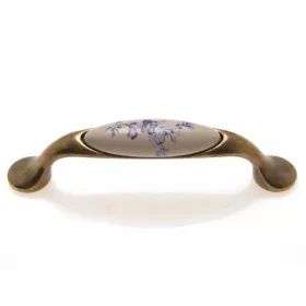 M10.01.25.04 kék vir.-antik bronz por. fogantyú