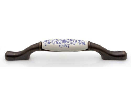 M17.01.90.B1G C BRONZ-KÉK MOT 96/128 porcelán
