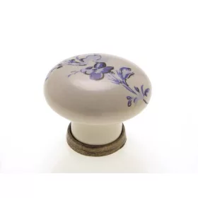 P04.01.25.04 kék vir.-antik bronz por. fogantyú