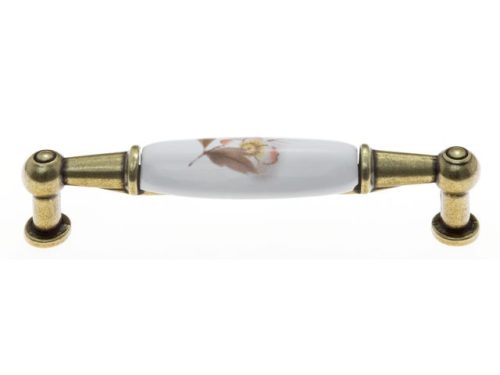 E038-96 fogantyú porcelán antik bronz-bar