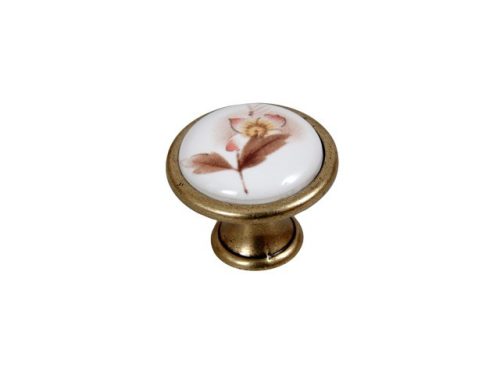 E053-33 fogantyú átm:33 ant.bronz-barna porcelán