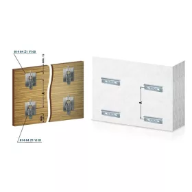 814 PANELFÜGGESZTő RUGóVAL nikkel fém