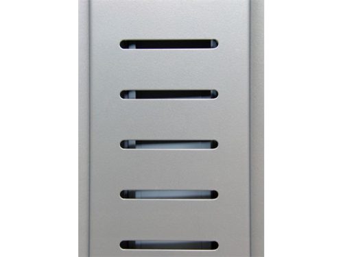 Betét canberra Pechino 615mm ral9006 csíkos lyukas fém