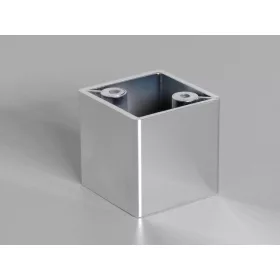 8022 króm szekrényláb h=46mm műanyag