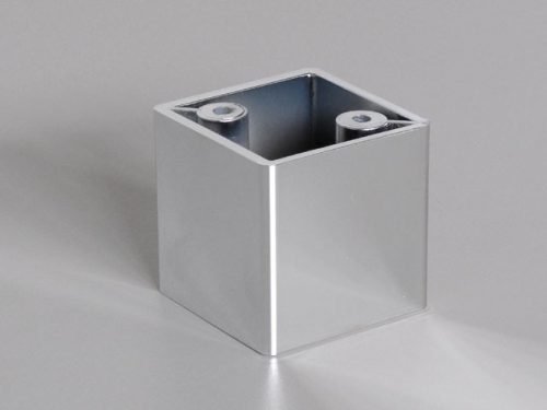 8022 króm szekrényláb h=46mm műanyag