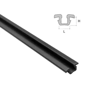 Sl04 fekete tolóajtó sin 3000mm