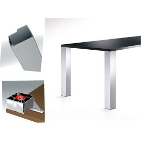 642 Eliteline asztalláb 700mm szálcsiszolt inox