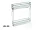 ELQ152SX balos oldallapra szerelhető 107*531*494mm króm-fehér