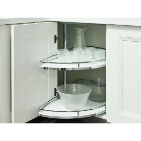 KCM760TF félkör kosár gr. 768*645/720*47 króm-fehér