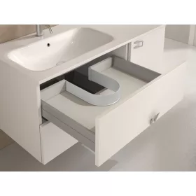 Fiókkáva szifonhoz 18mm fenéklaphoz fehér műanyag,