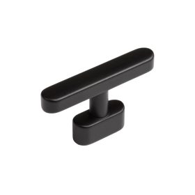 WPO786.016.00N4 Matt Fekete gomb, 016MM fém fogantyú