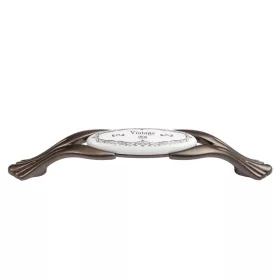   M94.00.Q3.G7G Barna-"Vintage" 128 fém-porcelán fogantyú