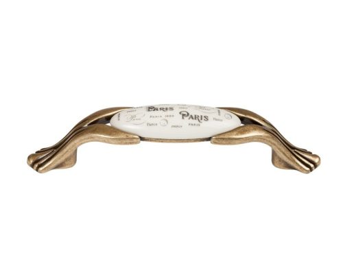M95.01.Q4.D1G Ant.Fir."Paris" 096 fém-porcelán fogantyú