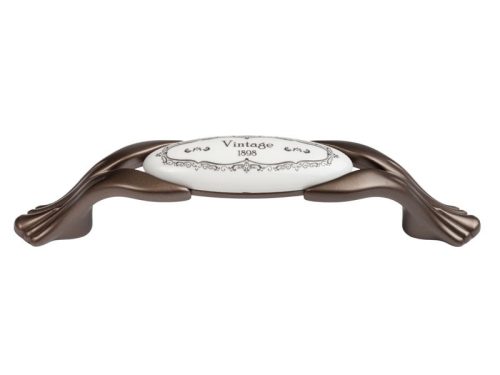 M95.00.Q3.G7G Barna-"Vintage" 096 fém-porcelán fogantyú