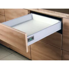   FDS-DF PO-S A push open szürke 550mm duplafalu fiókoldal, 40kg