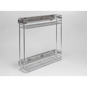   24250.152 oldallapra szerelhető 110x490x470mm króm fémrács