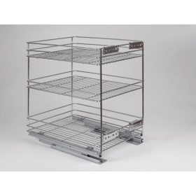   24273.400 3R polc 345x510x475mm fenéklapra szerelhető króm fémrács