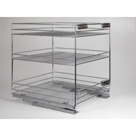   24273.500 3R polc 445x510x475mm fenéklapra szerelhető króm fémrács