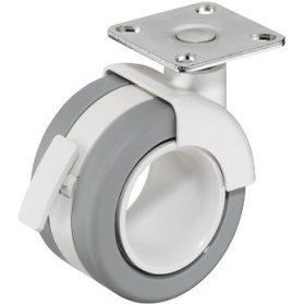 661.24.514 bútorgörgő fékes 68mm fehér-szürke