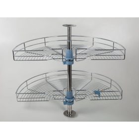   BELSŐ FÉMRÁCS 24323 FÉLKÖR KOSÁR GARN. 680x600/750 mm KRÓM