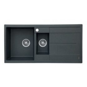   1mély+gyüm.+1cs DEFNE mosogató fehér Kevmil silgránit+ szifon 50x100