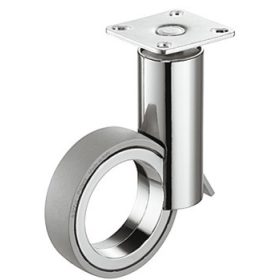 661.88.201 polírozott króm 100mm/50kg bútorgörgő