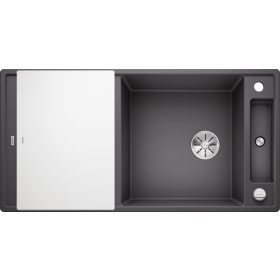   BL AXIA III XL 6 S palaszürke üveg tart. SILGRANIT mosogató