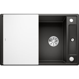 BL AXIA III 45 S fekete üveg tart. SILGRANIT mosogató