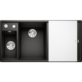 BL AXIA III 6 S bal fekete üveg t. SILGRANIT mosogató