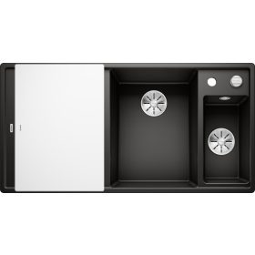 BL AXIA III 6 S jobb fekete üveg t. SILGRANIT mosogató