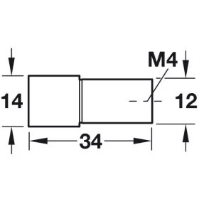 106.70.073 szürke, eloxált fogantyú gomb