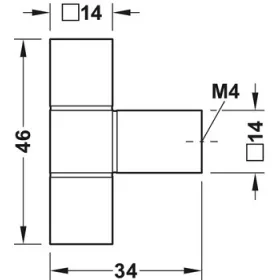 106.70.083 szürke, eloxált fogantyú gomb