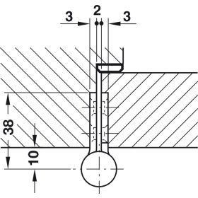 926.26.003 Felcsavarható zsanér 